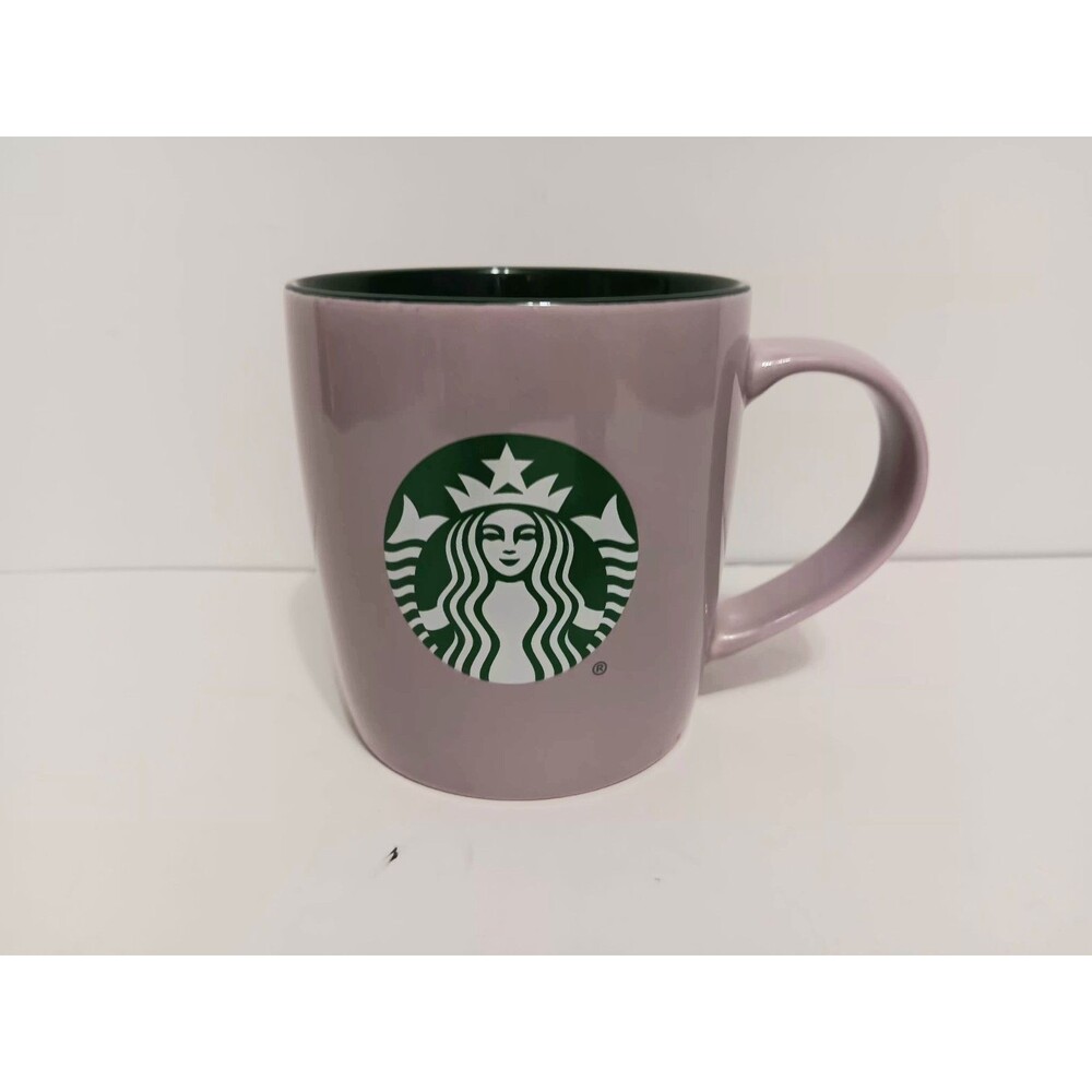 Starbucks Purple Green Ceramic Coffee Cup Mug